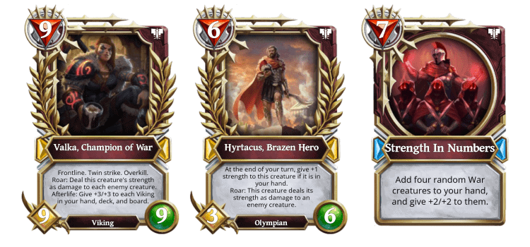 Best Divine Order Cards - War - GU Masters